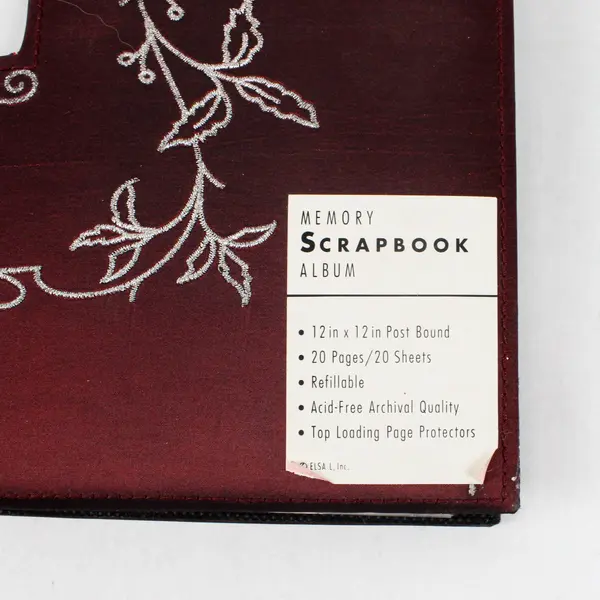 Elsa L Family Forever Dark Burgundy 12x12 Scrapbook Album