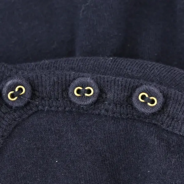 Chaps Classics Women's Large Navy Blue 3/4 Sleeve Shirt
