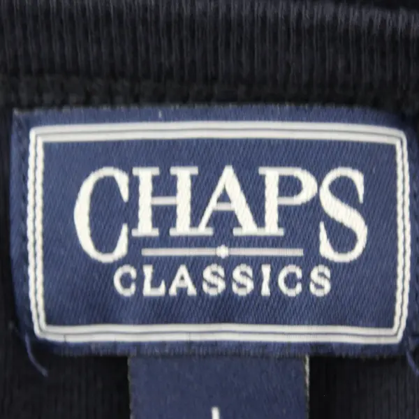 Chaps Classics Women's Large Navy Blue 3/4 Sleeve Shirt