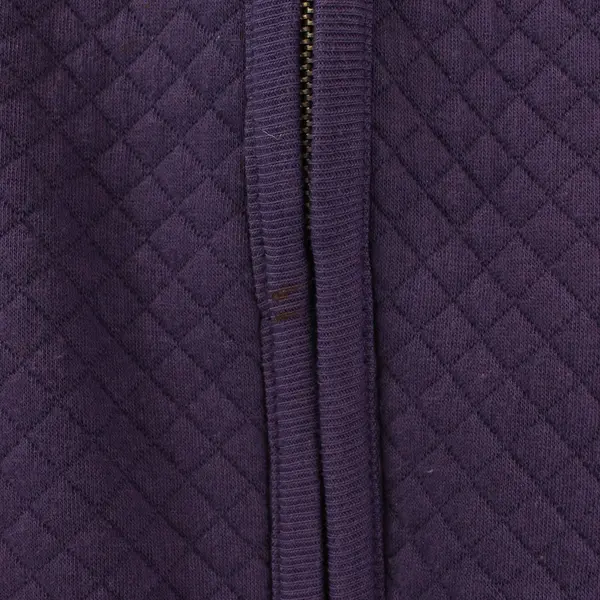 Karen Scott Women's Purple Quilted Zip Front Vest Size PM Lightweight