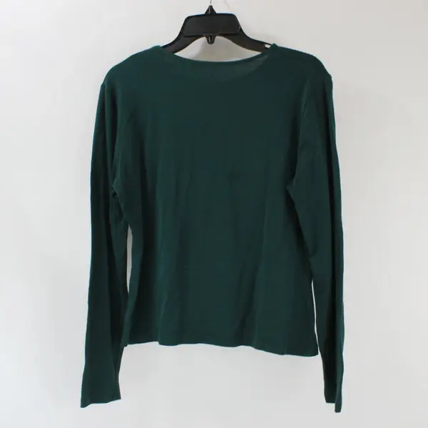 Merona Women's Medium Forest Green Long Sleeve Shirt Top