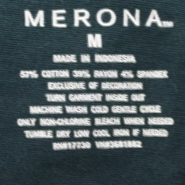 Merona Women's Medium Forest Green Long Sleeve Shirt Top