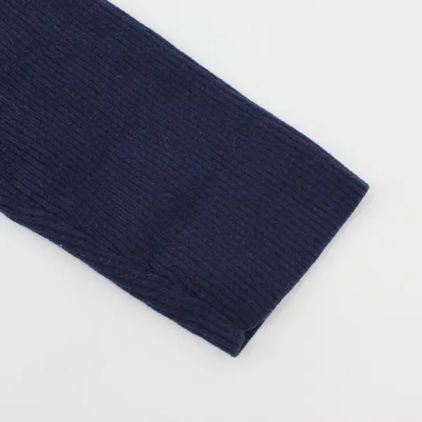 Pria Women's Navy Blue Cotton Turtleneck Sweater Size Large