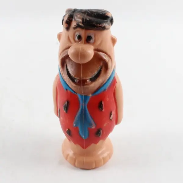 Fred Flintstone Bowling Pin Style Plastic Figurine Collectible