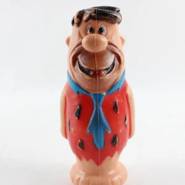 Fred Flintstone Bowling Pin Style Plastic Figurine Collectible