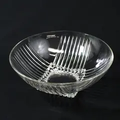 Federal Glass Park Avenue Vintage Clear Glass Serving Bowl 8.25"