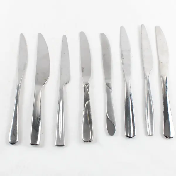 Set of 8 Mismatched Stainless Steel Knives Yamazaki Gourmet Settings Cambridge