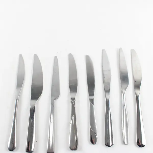 Set of 8 Mismatched Stainless Steel Knives Yamazaki Gourmet Settings Cambridge