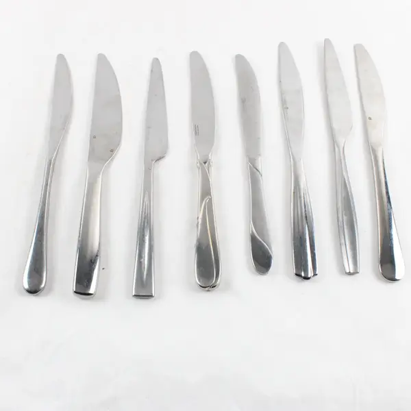 Set of 8 Mismatched Stainless Steel Knives Yamazaki Gourmet Settings Cambridge