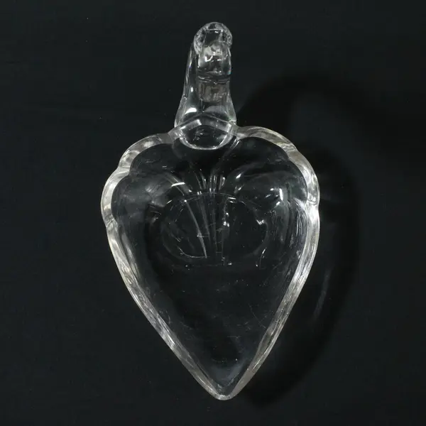 Vintage Clear Glass Swan Trinket Dish Jewelry Coin Key Holder 6 Inch