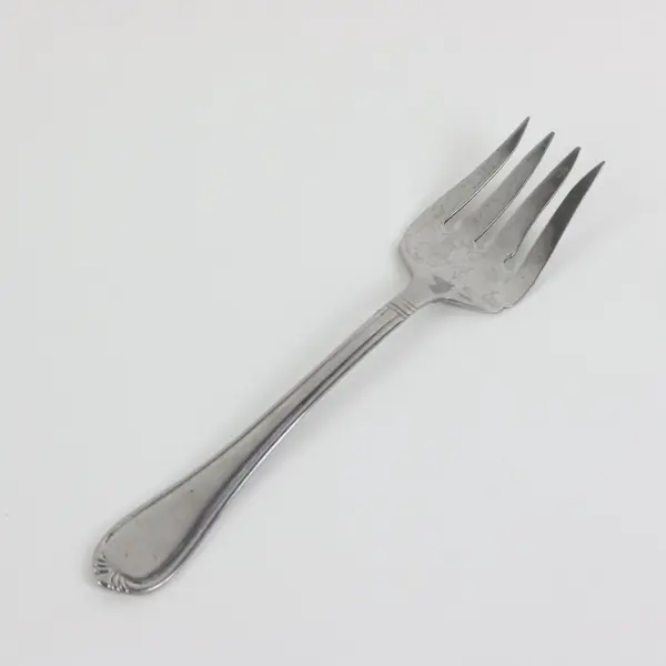 Set of 2 Stainless Utensils International Silver & Mikasa (Serving Fork + Spoon)