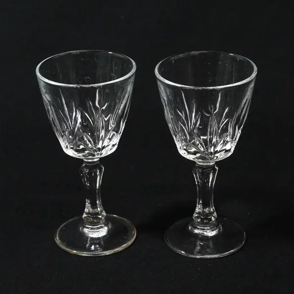Cristal d'Arques Palmes Crystal Cordial Glasses Set of 2