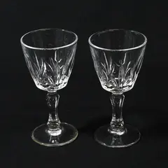 Cristal d'Arques Palmes Crystal Cordial Glasses Set of 2