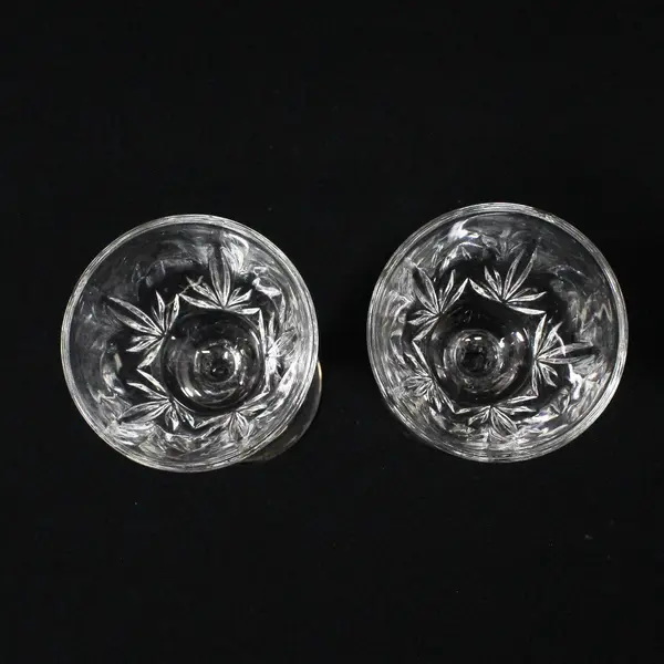 Cristal d'Arques Palmes Crystal Cordial Glasses Set of 2