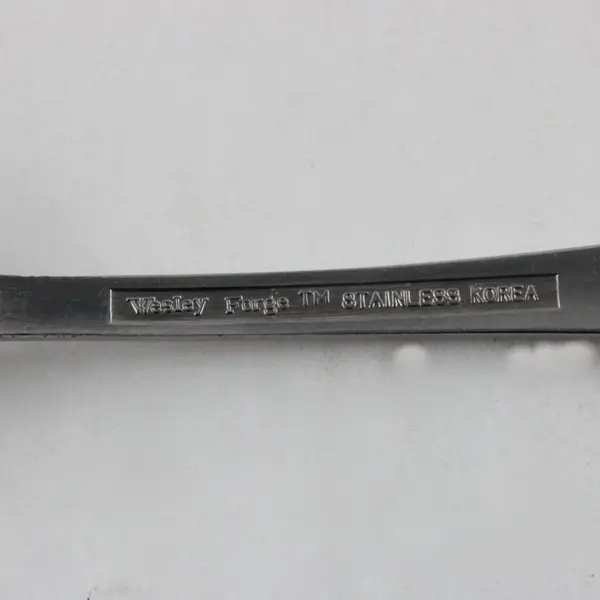Set of 2 Mismatched Three-Pronged Stainless Steel Forks (Walco, Wesley Forge)