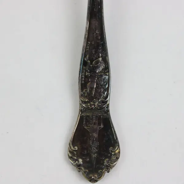 Reed & Barton American Landmarks Vintage Aged Silverplate Teaspoon 5 3/4"