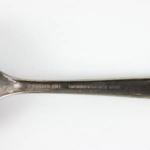 Lot of 2 Oneida Silverplate Mary Stuart Bridal Wreath Round Bowl Soup Spoons 5in