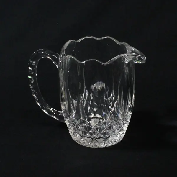 Vintage Clear Pressed Glass Creamer 3.75 Inch