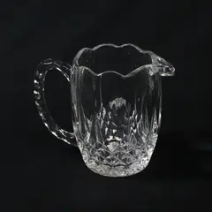Vintage Clear Pressed Glass Creamer 3.75 Inch