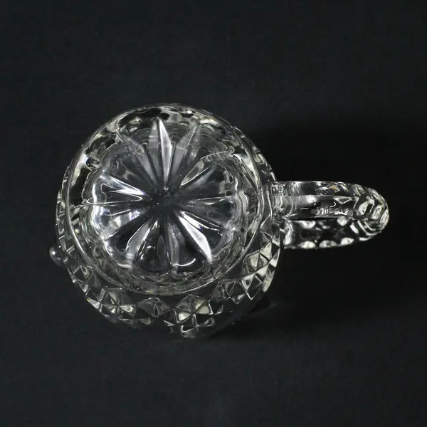 Vintage Clear Pressed Glass Creamer 3.75 Inch