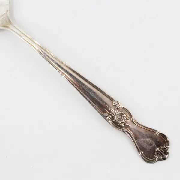 International Silver Silverplate Signature Old Company Pierced Serving Spoon