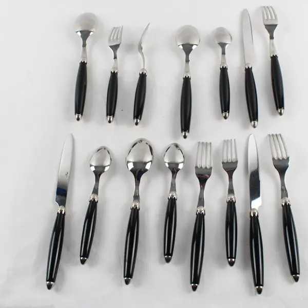 Lot of 3 Mikasa Country Living Ebony 5-Piece Place Settings 15 Pieces
