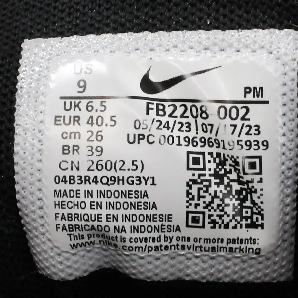 Nike Revolution 7 Women's Black Running Shoes Size 9 Athletic Sneakers
