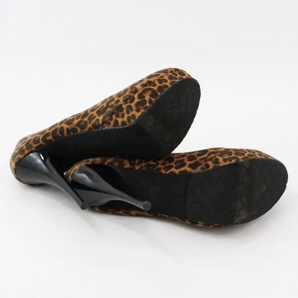 Candie's Leopard Print Closed-Toe Pumps Heels Women's Size 9.5M