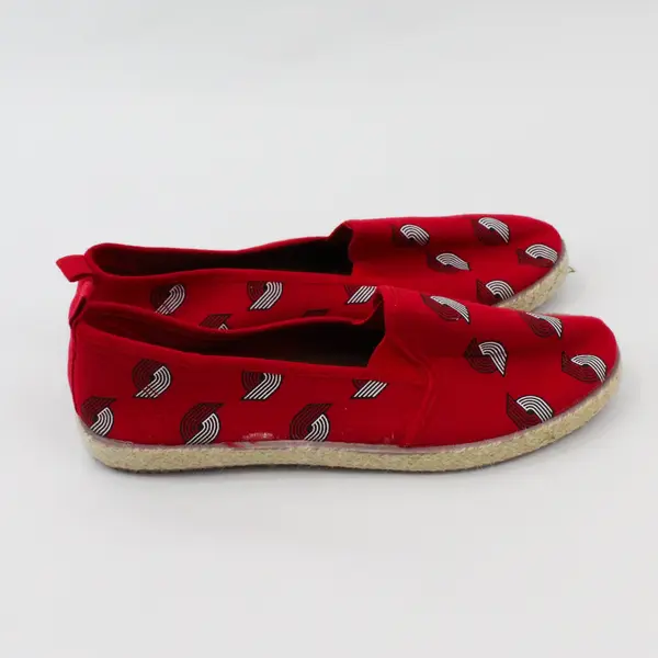 Portland Trail Blazers Women's Red Slip-On Shoes Size 7