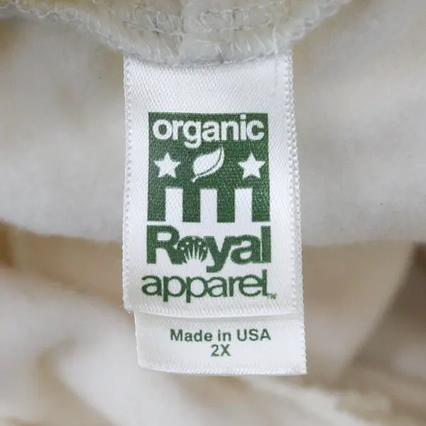Royal Apparel Humble Spirit Women's Cream White Zip-Up Hoodie 2XL Cotton