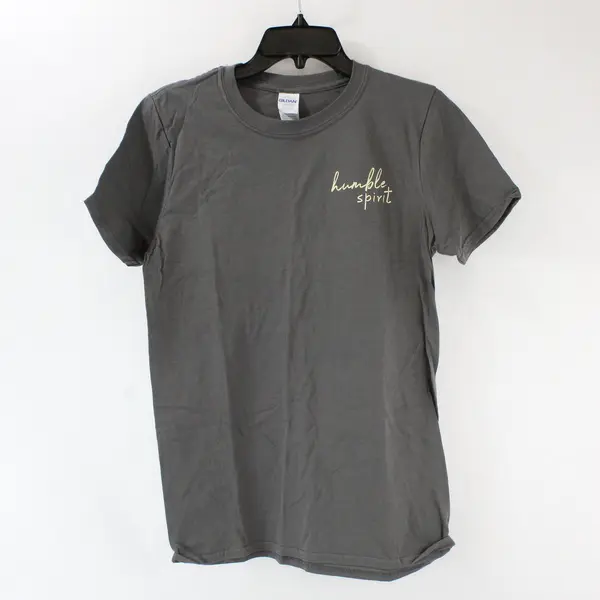 Gildan Softstyle Gray Humble Spirit Graphic T-Shirt Unisex Adult Small