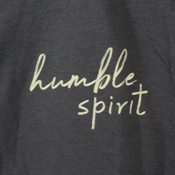 Gildan Softstyle Gray Humble Spirit Graphic T-Shirt Unisex Adult Small