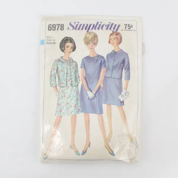 Lot of 3 Sewing Patterns McCall's/Simplicity 3126-14 N/2445-14/36 6978-14/34