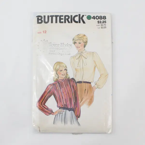 Lot of 4 Vintage Butterick Sewing Patterns, #3322, 4088, 6667 & 6096
