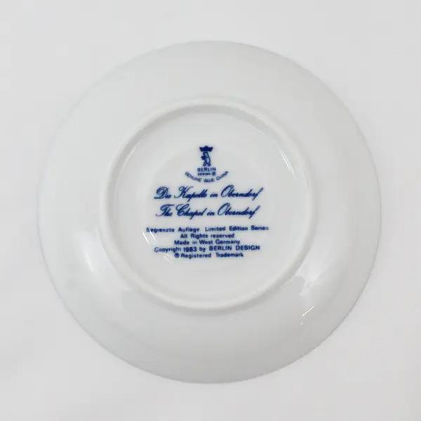 Vintage Berlin Design Bone China Collectible Saucer, 1983 Limited Edition 