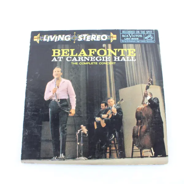 Harry Belafonte At Carnegie Hall 2LP RCA Victor Vinyl Scratched Untested