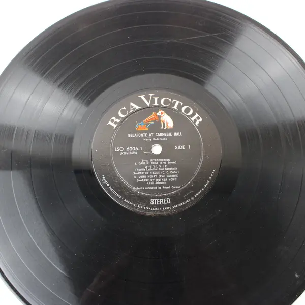 Harry Belafonte At Carnegie Hall 2LP RCA Victor Vinyl Scratched Untested