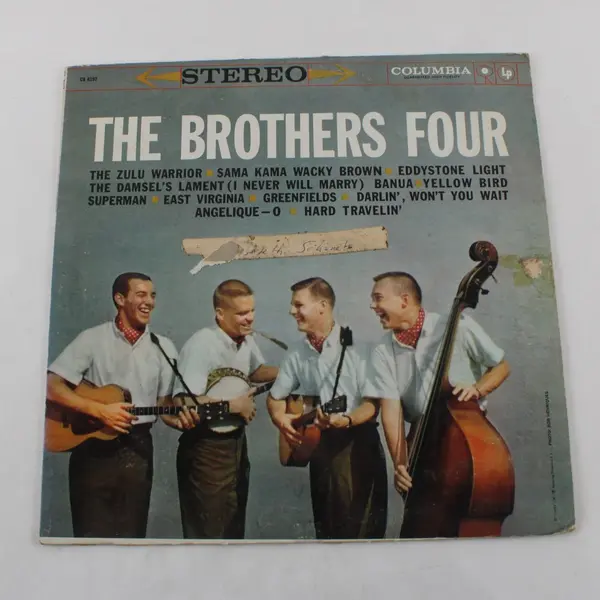 The Brothers Four Song Book LP Columbia CL 1697 Record CS 8197 Jacket