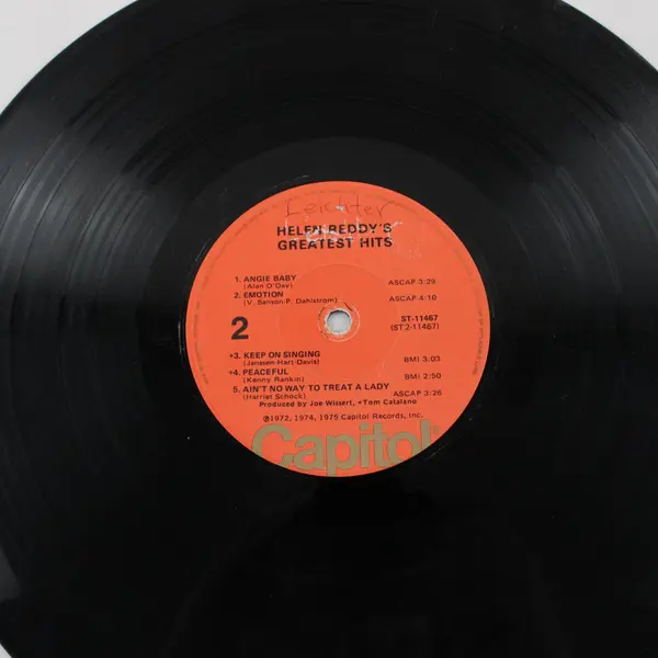 Helen Reddy's Greatest Hits LP Vinyl Record 1975 Capitol ST-11467