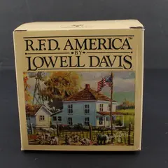 1989 Schmid R.F.D. America Lowell Davis Mouse With Keg Figurine 3"
