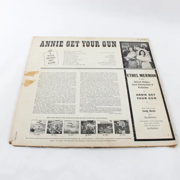 Ethel Merman Annie Get Your Gun Original Cast 1959 Decca Vinyl LP DL 9018