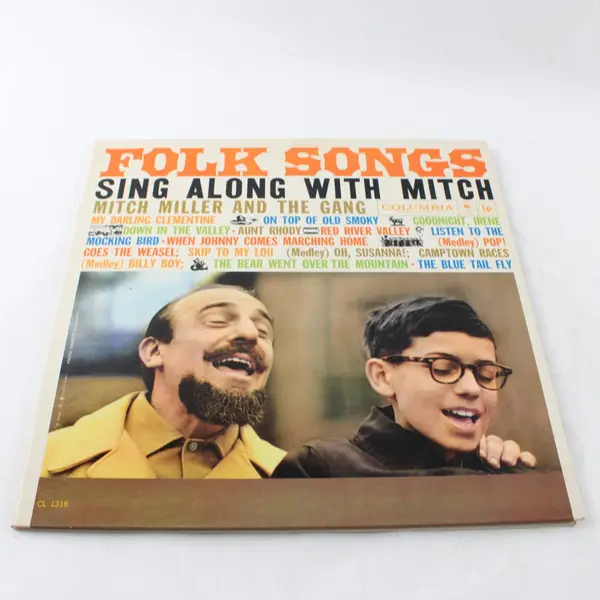 Folk Songs Sing Along With Mitch Miller & The Gang LP Columbia CL 1316