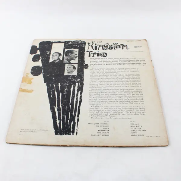 The Kingston Trio 12" Vinyl LP Capitol 1962 Folk Music Record