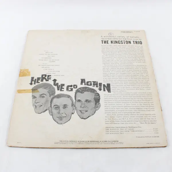 The Kingston Trio Here We Go Again Vinyl LP Capitol ST-1258 Stereo Folk