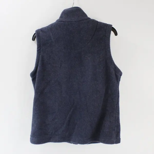 Carolyn Taylor Women's Blue Fleece Zip Front Vest Size Small