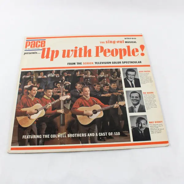 1964 Pace Publications Up With People! Sing-Out Musical Vinyl LP #1101 Vintage