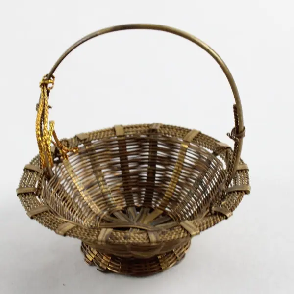 Katherine's Collection Bird in Basket Ornaments Set of 5 Holiday Decor
