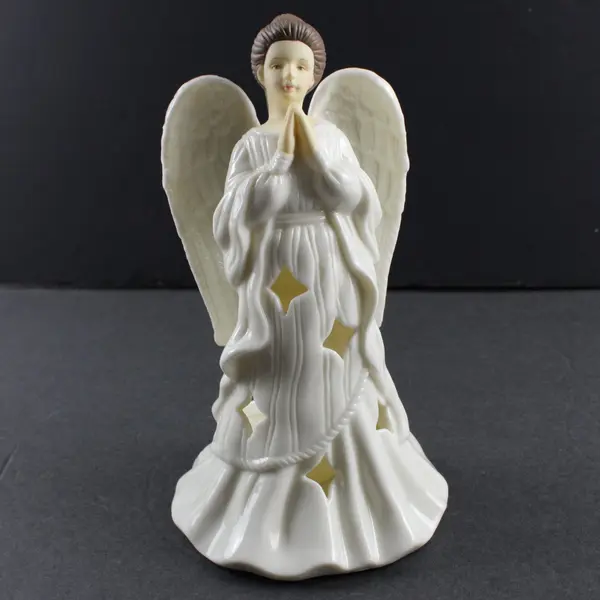 Silvestri Ceramic Angel Tea Light Candle Holder 7.5" Decorative