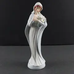 Roman Inc Our Lady Holding Flowers Ceramic Religious Statue 8 Inch