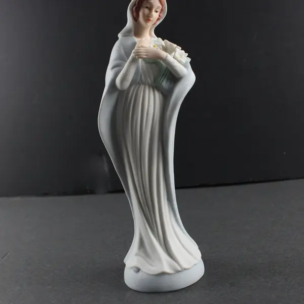 Roman Inc Our Lady Holding Flowers Ceramic Religious Statue 8 Inch